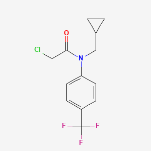 2-chloro-N-(cyclopropylmethyl)-N-[4-(trifluoromethyl)phenyl]acetamide