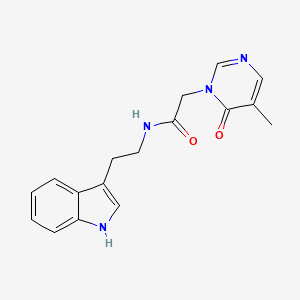 N-(2-(1H-indol-3-yl)ethyl)-2-(5-methyl-6-oxopyrimidin-1(6H)-yl)acetamide