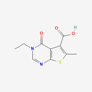 3-Ethyl-6-methyl-4-oxo-3,4-dihydrothieno[2,3-d]pyrimidine-5-carboxylic acid