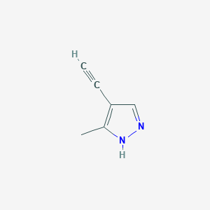 molecular formula C6H6N2 B3010834 4-Ethynyl-5-methyl-1H-pyrazole CAS No. 2359729-89-6