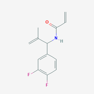 N-[1-(3,4-Difluorophenyl)-2-methylprop-2-enyl]prop-2-enamide