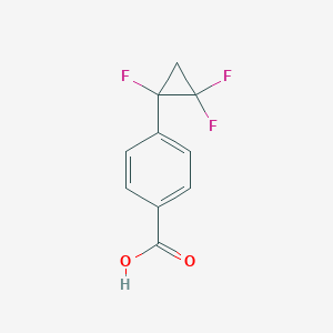 molecular formula C10H7F3O2 B3010843 4-(1,2,2-Trifluorocyclopropyl)benzoic acid CAS No. 2580226-12-4