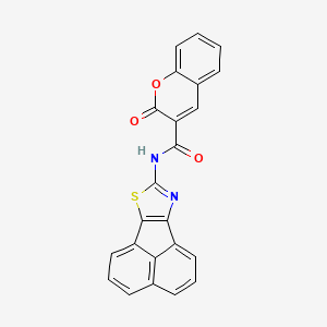molecular formula C23H12N2O3S B3010849 N-(萘并[1,2-d]噻唑-8-基)-2-氧代-2H-色满-3-甲酰胺 CAS No. 536729-48-3