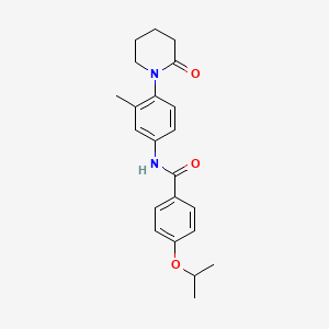 4-isopropoxy-N-(3-methyl-4-(2-oxopiperidin-1-yl)phenyl)benzamide