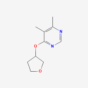 4,5-Dimethyl-6-(oxolan-3-yloxy)pyrimidine