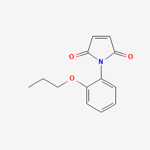 molecular formula C13H13NO3 B3010858 1-(2-propoxyphenyl)-1H-pyrrole-2,5-dione CAS No. 401624-13-3