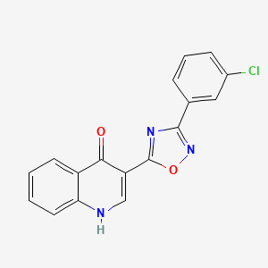 3-(3-(3-chlorophenyl)-1,2,4-oxadiazol-5-yl)quinolin-4(1H)-one