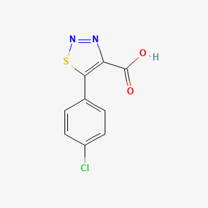 molecular formula C9H5ClN2O2S B3010864 5-(4-Chlorophenyl)-1,2,3-thiadiazole-4-carboxylic acid CAS No. 1083317-89-8