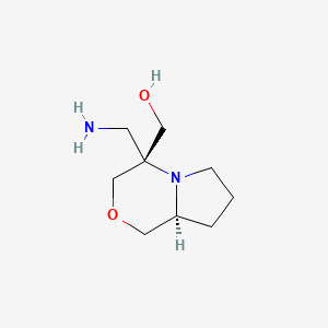 [(4R,8aS)-4-(aminomethyl)-hexahydro-1H-pyrrolo[2,1-c]morpholin-4-yl]methanol
