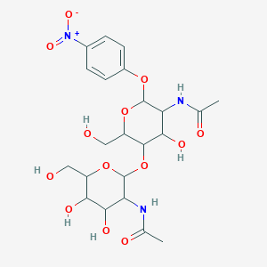 molecular formula C22H31N3O13 B3010882 GlcNAc1-b-6GalNAc-alpha-PNP CAS No. 235752-73-5; 7284-16-4
