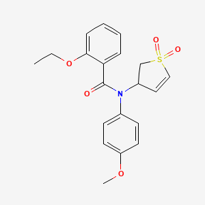 molecular formula C20H21NO5S B3010895 N-(1,1-dioxido-2,3-dihydrothiophen-3-yl)-2-ethoxy-N-(4-methoxyphenyl)benzamide CAS No. 863022-78-0