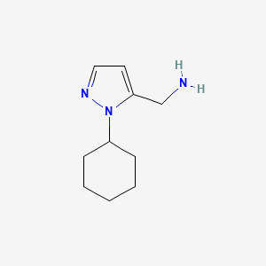 molecular formula C10H17N3 B3010904 (2-环己基吡唑-3-基)甲胺 CAS No. 1781189-37-4