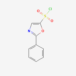 molecular formula C9H6ClNO3S B3010918 2-苯基-1,3-恶唑-5-磺酰氯 CAS No. 2225147-22-6