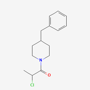 molecular formula C15H20ClNO B3010923 4-Benzyl-1-(2-chloropropanoyl)piperidine CAS No. 260253-94-9