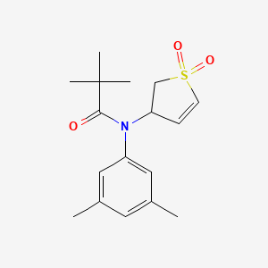 molecular formula C17H23NO3S B3010926 N-(3,5-dimethylphenyl)-N-(1,1-dioxido-2,3-dihydrothiophen-3-yl)pivalamide CAS No. 863445-83-4