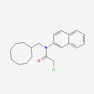 molecular formula C21H26ClNO B3010953 2-chloro-N-(cyclooctylmethyl)-N-naphthalen-2-ylacetamide CAS No. 1397190-02-1