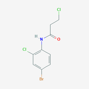 molecular formula C9H8BrCl2NO B3010966 N-(4-bromo-2-chlorophenyl)-3-chloropropanamide CAS No. 1098343-13-5