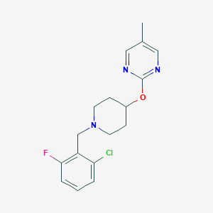 2-[1-[(2-Chloro-6-fluorophenyl)methyl]piperidin-4-yl]oxy-5-methylpyrimidine
