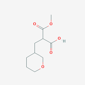 molecular formula C10H16O5 B3010975 3-Methoxy-2-(oxan-3-ylmethyl)-3-oxopropanoic acid CAS No. 2248269-97-6