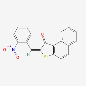 molecular formula C19H11NO3S B3011020 (2E)-2-[(2-硝基苯基)亚甲基]苯并[e][1]苯并硫酚-1-酮 CAS No. 405270-85-1