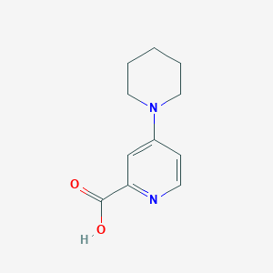 molecular formula C11H14N2O2 B3011025 4-Piperidin-1-ylpyridine-2-carboxylic acid CAS No. 500356-88-7