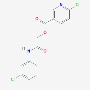 [2-(3-Chloroanilino)-2-oxoethyl] 6-chloropyridine-3-carboxylate