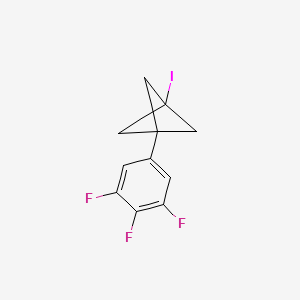 molecular formula C11H8F3I B3011036 1-Iodo-3-(3,4,5-trifluorophenyl)bicyclo[1.1.1]pentane CAS No. 2287281-46-1