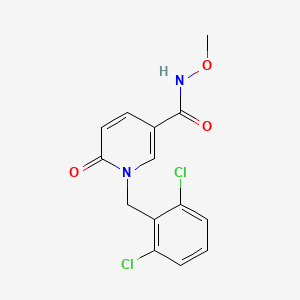1-(2,6-dichlorobenzyl)-N-methoxy-6-oxo-1,6-dihydro-3-pyridinecarboxamide