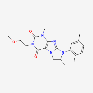 6-(2,5-Dimethylphenyl)-2-(2-methoxyethyl)-4,7-dimethylpurino[7,8-a]imidazole-1,3-dione