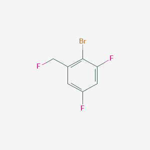 molecular formula C7H4BrF3 B3011047 2-溴-1,5-二氟-3-(氟甲基)苯 CAS No. 2366994-41-2