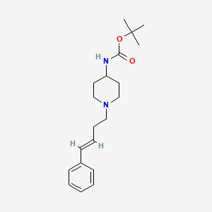molecular formula C20H30N2O2 B3011052 (E)-tert-Butyl (1-(4-phenylbut-3-en-1-yl)piperidin-4-yl)carbamate CAS No. 1353990-99-4