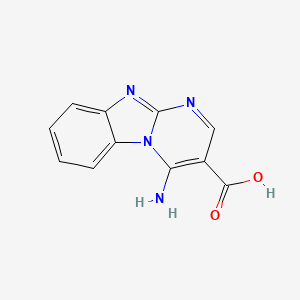molecular formula C11H8N4O2 B3011059 4-氨基嘧啶并[1,2-a]苯并咪唑-3-甲酸 CAS No. 940980-93-8