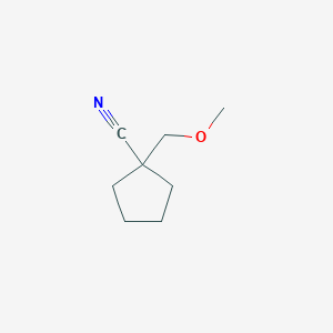 molecular formula C8H13NO B3011069 1-(Methoxymethyl)cyclopentane-1-carbonitrile CAS No. 64871-74-5