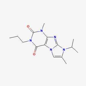 molecular formula C15H21N5O2 B3011077 4,7-二甲基-6-丙-2-基-2-丙基嘌呤[7,8-a]咪唑-1,3-二酮 CAS No. 878730-67-7
