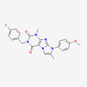 3-(4-fluorobenzyl)-8-(4-methoxyphenyl)-1,7-dimethyl-1H-imidazo[2,1-f]purine-2,4(3H,8H)-dione