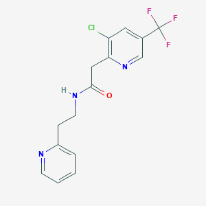 2-[3-chloro-5-(trifluoromethyl)-2-pyridinyl]-N-[2-(2-pyridinyl)ethyl]acetamide
