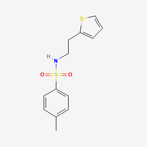 molecular formula C13H15NO2S2 B3011098 4-methyl-N-(2-thiophen-2-ylethyl)benzenesulfonamide CAS No. 102996-95-2