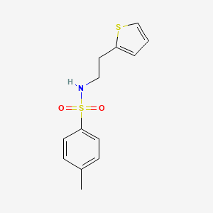 molecular formula C13H15NO2S2 B3011098 4-Methyl-N-[2-(thiophen-2-yl)ethyl]benzene-1-sulfonamide CAS No. 102996-95-2