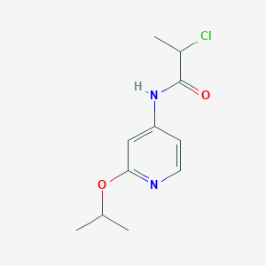2-Chloro-N-(2-propan-2-yloxypyridin-4-yl)propanamide