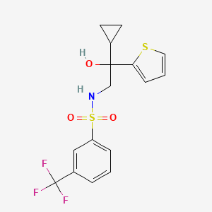 N-(2-cyclopropyl-2-hydroxy-2-(thiophen-2-yl)ethyl)-3-(trifluoromethyl)benzenesulfonamide