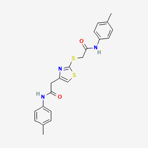 2-((4-(2-oxo-2-(p-tolylamino)ethyl)thiazol-2-yl)thio)-N-(p-tolyl)acetamide