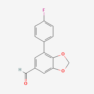 7-(4-Fluorophenyl)-1,3-benzodioxole-5-carbaldehyde