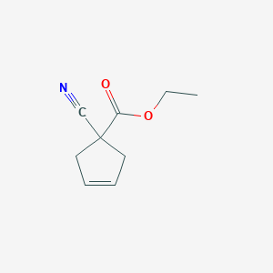 molecular formula C9H11NO2 B3011136 Ethyl 1-cyanocyclopent-3-ene-1-carboxylate CAS No. 68882-32-6