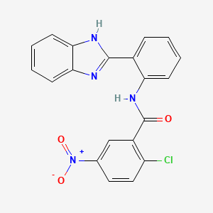 N-[2-(1H-benzimidazol-2-yl)phenyl]-2-chloro-5-nitrobenzamide