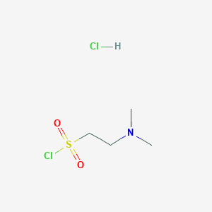 molecular formula C4H11Cl2NO2S B3011148 2-(Dimethylamino)ethanesulfonyl chloride hydrochloride CAS No. 118646-39-2