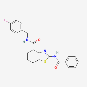 2-benzamido-N-(4-fluorobenzyl)-4,5,6,7-tetrahydrobenzo[d]thiazole-4-carboxamide