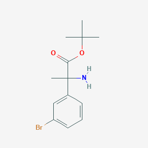 molecular formula C13H18BrNO2 B3011176 Tert-butyl 2-amino-2-(3-bromophenyl)propanoate CAS No. 2248388-41-0