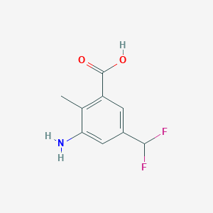 3-Amino-5-(difluoromethyl)-2-methylbenzoic acid