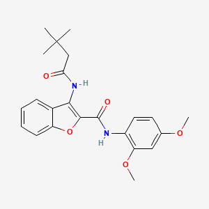 N-(2,4-dimethoxyphenyl)-3-(3,3-dimethylbutanamido)benzofuran-2-carboxamide