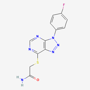2-((3-(4-fluorophenyl)-3H-[1,2,3]triazolo[4,5-d]pyrimidin-7-yl)thio)acetamide